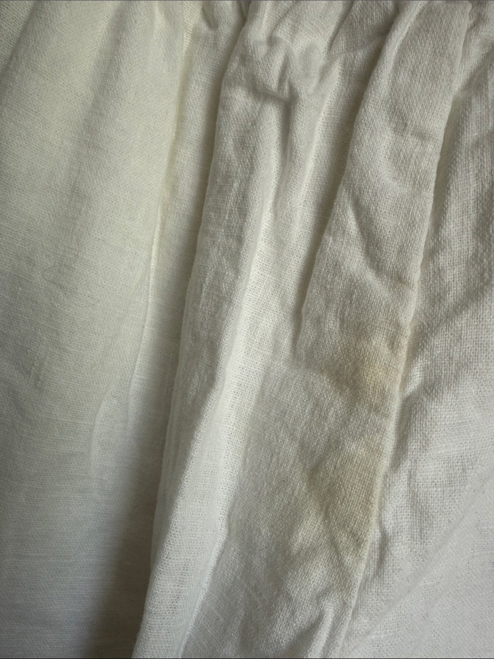 Abercrombie & Fitch White Wide-Leg Linen-Blend Pants - Picture 5 of 6